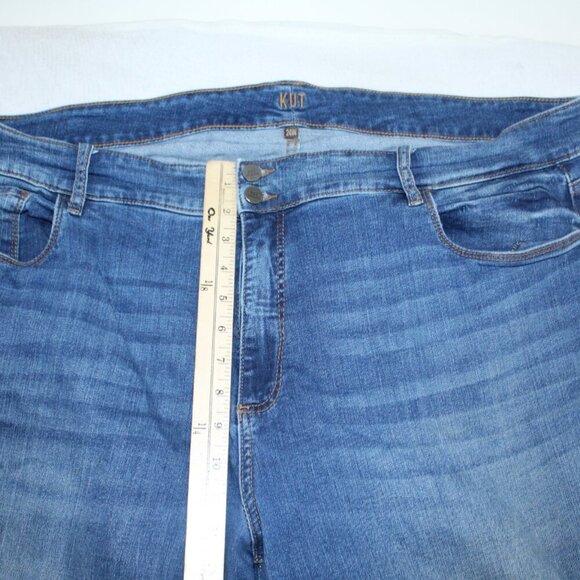 Kut From The Kloth Women Blue Jeans Denim Casual Size 24W - Picture 6 of 11